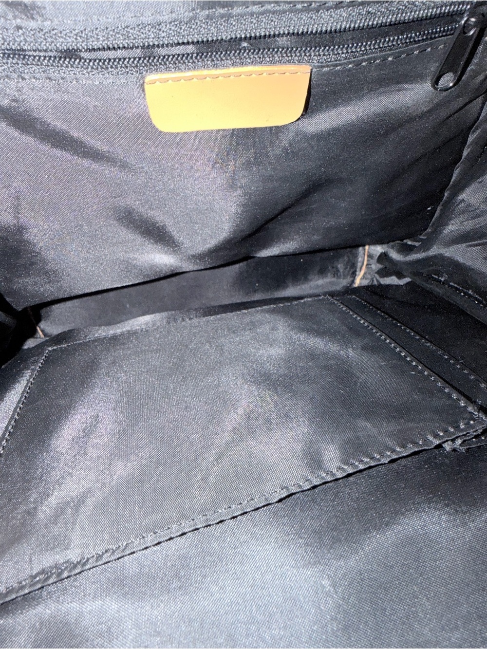 Designer Inspired Beige Backpack with Front Pocket - Picture 6 of 7